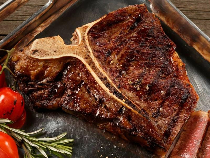 Grass-Finished Beef T-Bone Steak – Click Fork