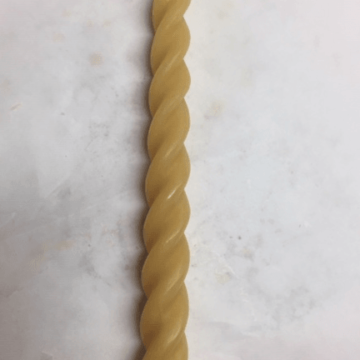 Spiral Tapers, 7" - Pure Beeswax