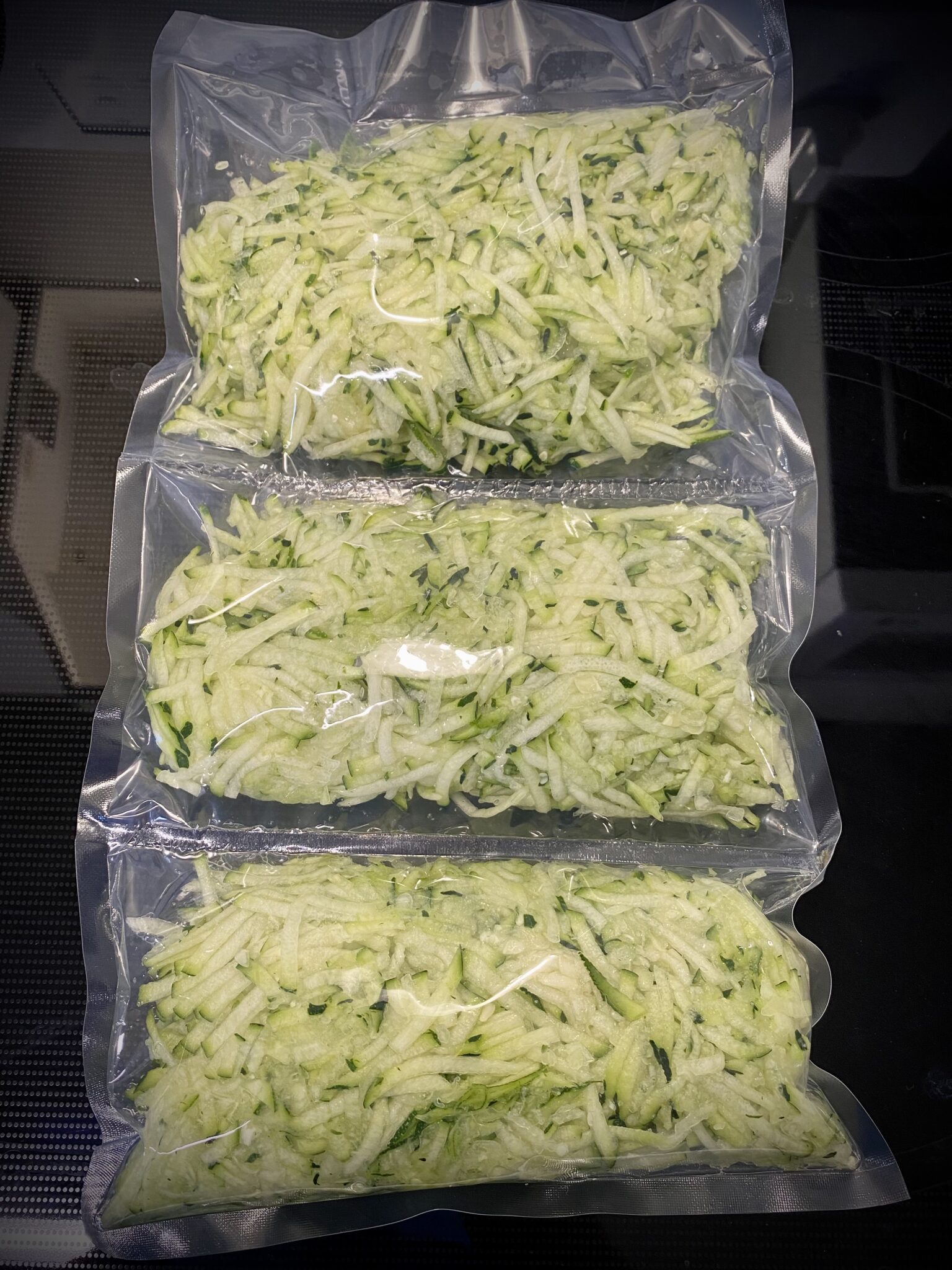 Frozen Shredded Zucchini Click Fork