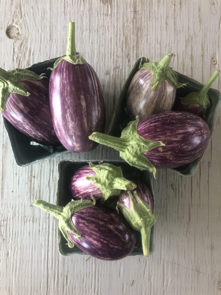 Eggplant, Baby (1 Pint) Click Fork