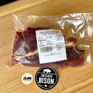 Duck Creek Farm | Grass-Fed Bison - Striploin Steak