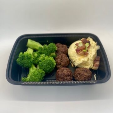 Savory BBQ Bison Meatball Dinner (Gluten Friendly)