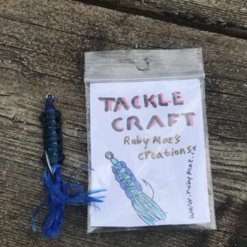 Blue Paracord Fishing Lure
