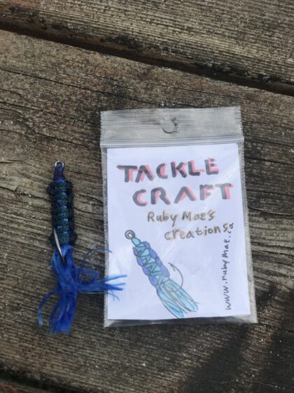 Blue Paracord Fishing Lure