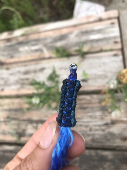 Blue Paracord Fishing Lure - Image 3