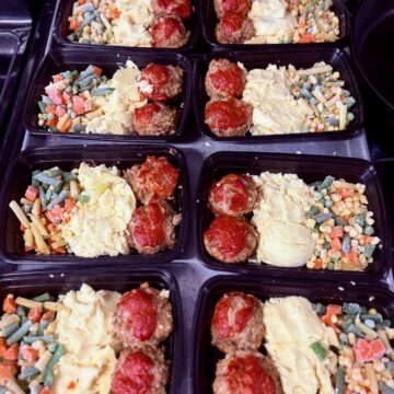 Mini Glazed Meatloaf Dinner