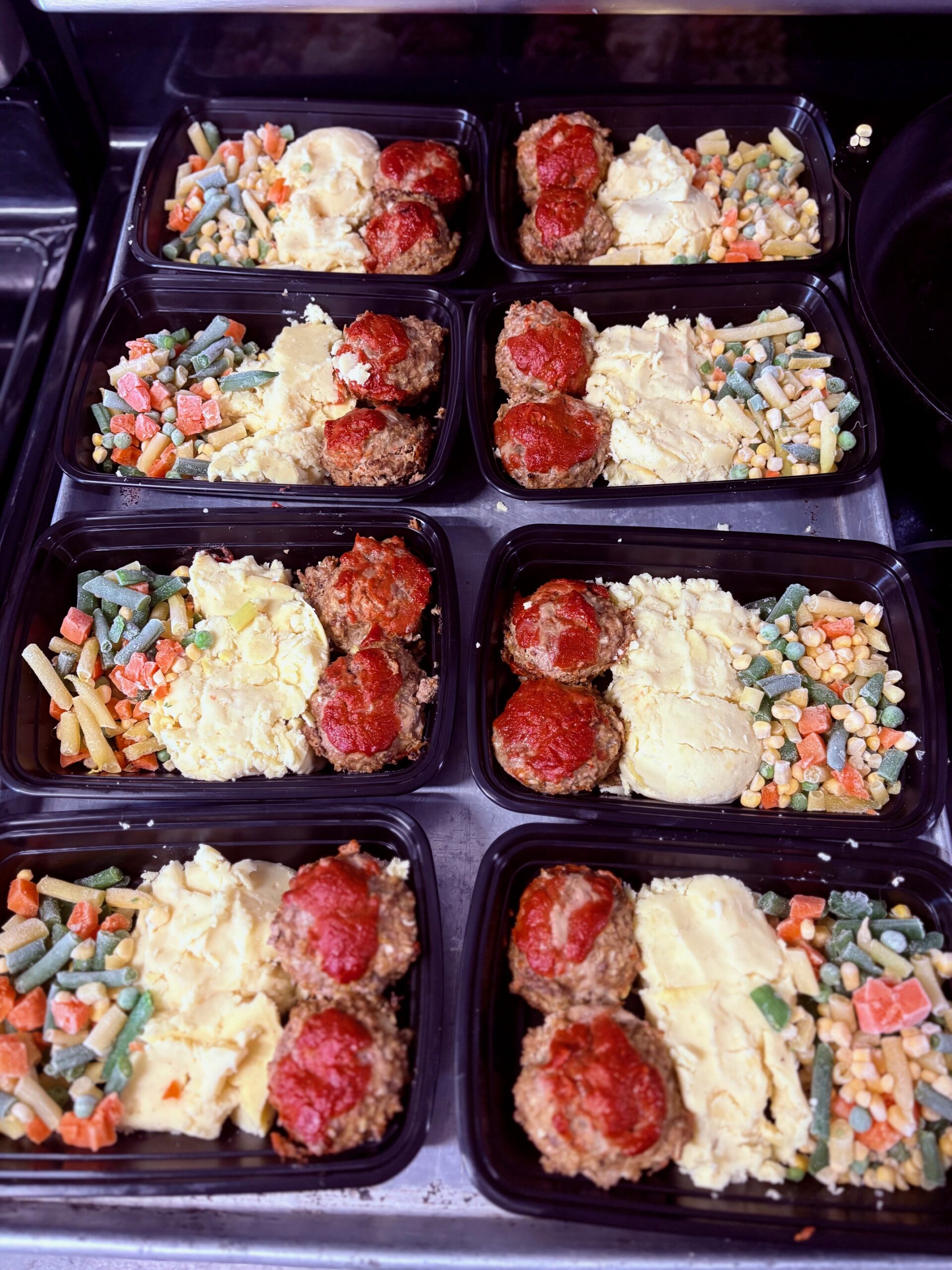 Mini Glazed Meatloaf Dinner