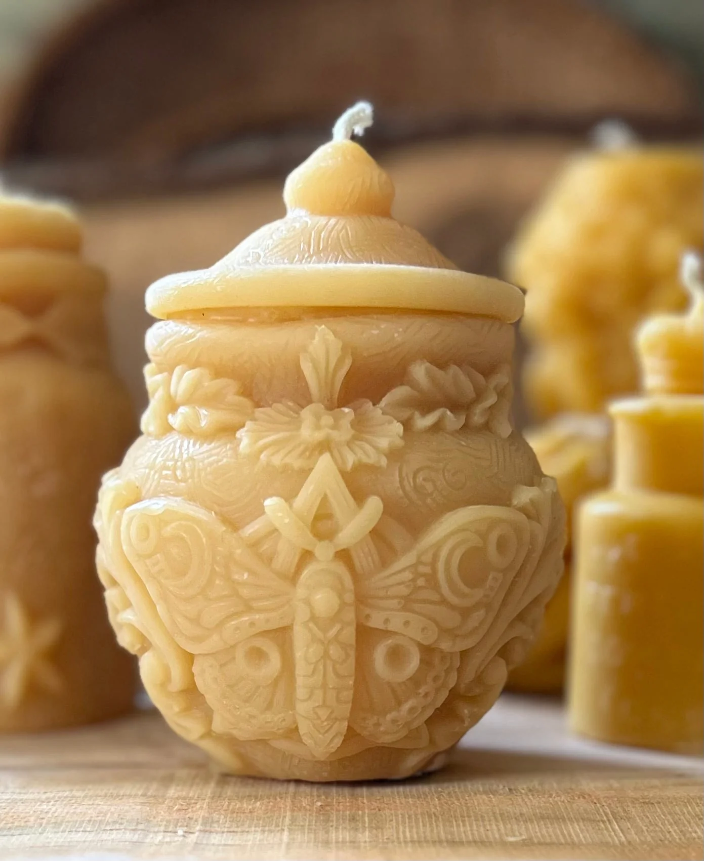 Butterfly Witches Potion Bottle Candle