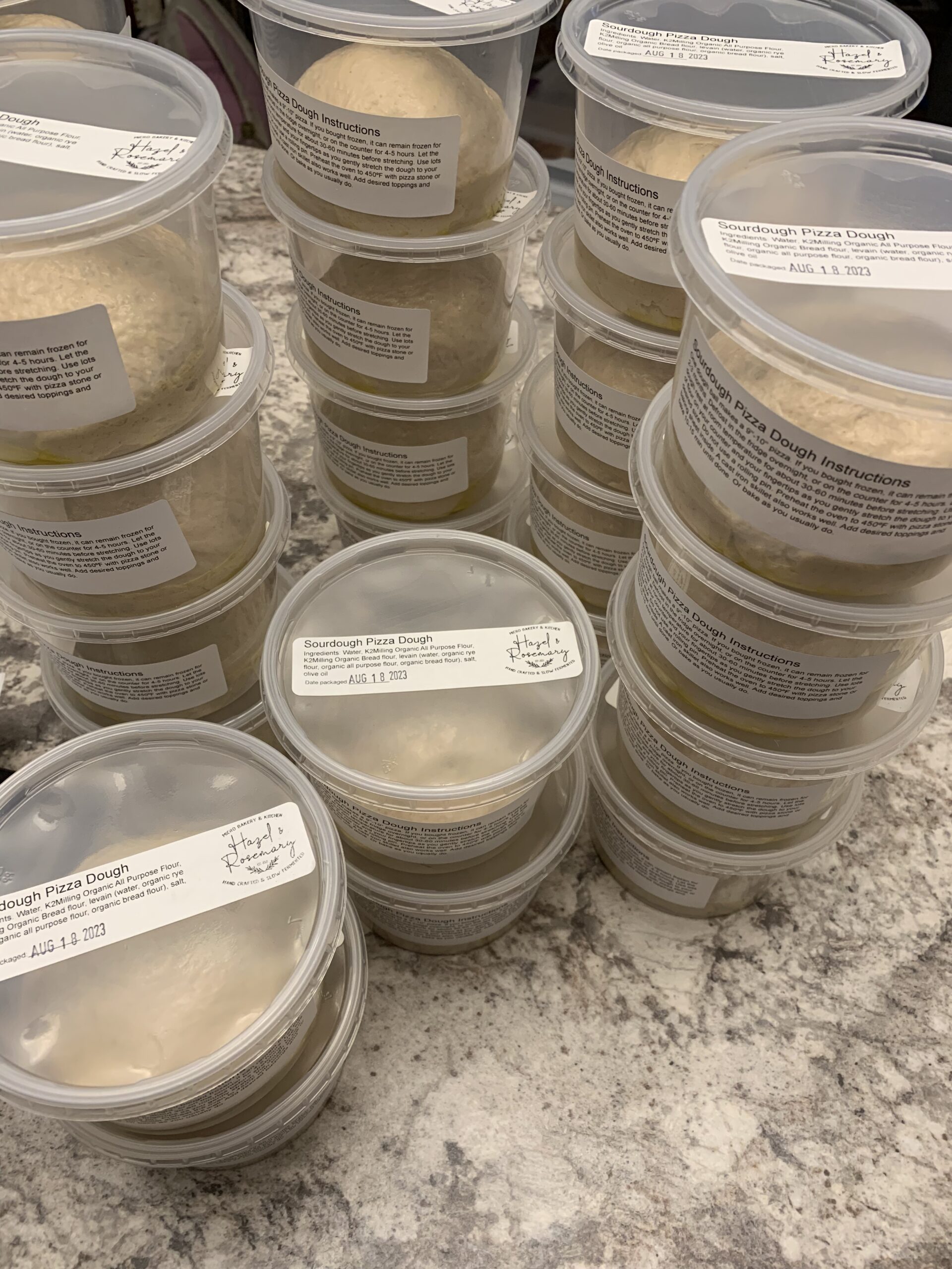 Hazel & Rosemary - Sourdough Pizza Dough