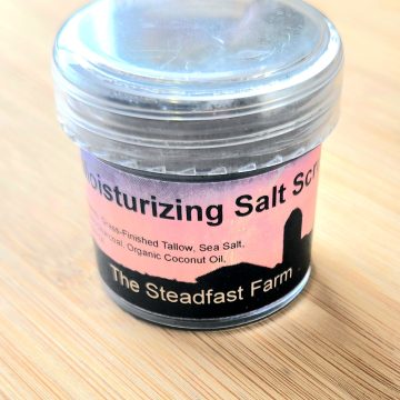 Moisturizing Tallow Salt Scrub | The Steadfast Farm