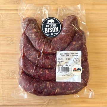 Duck Creek Farm | Grass-Fed Bison - Honey Garlic Sausages